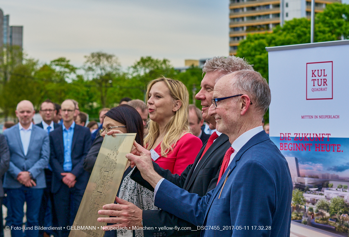 11. Mai 2017 - Grundsteinlegung für die LOGE und dem Kulturquadrat in Neuperlach